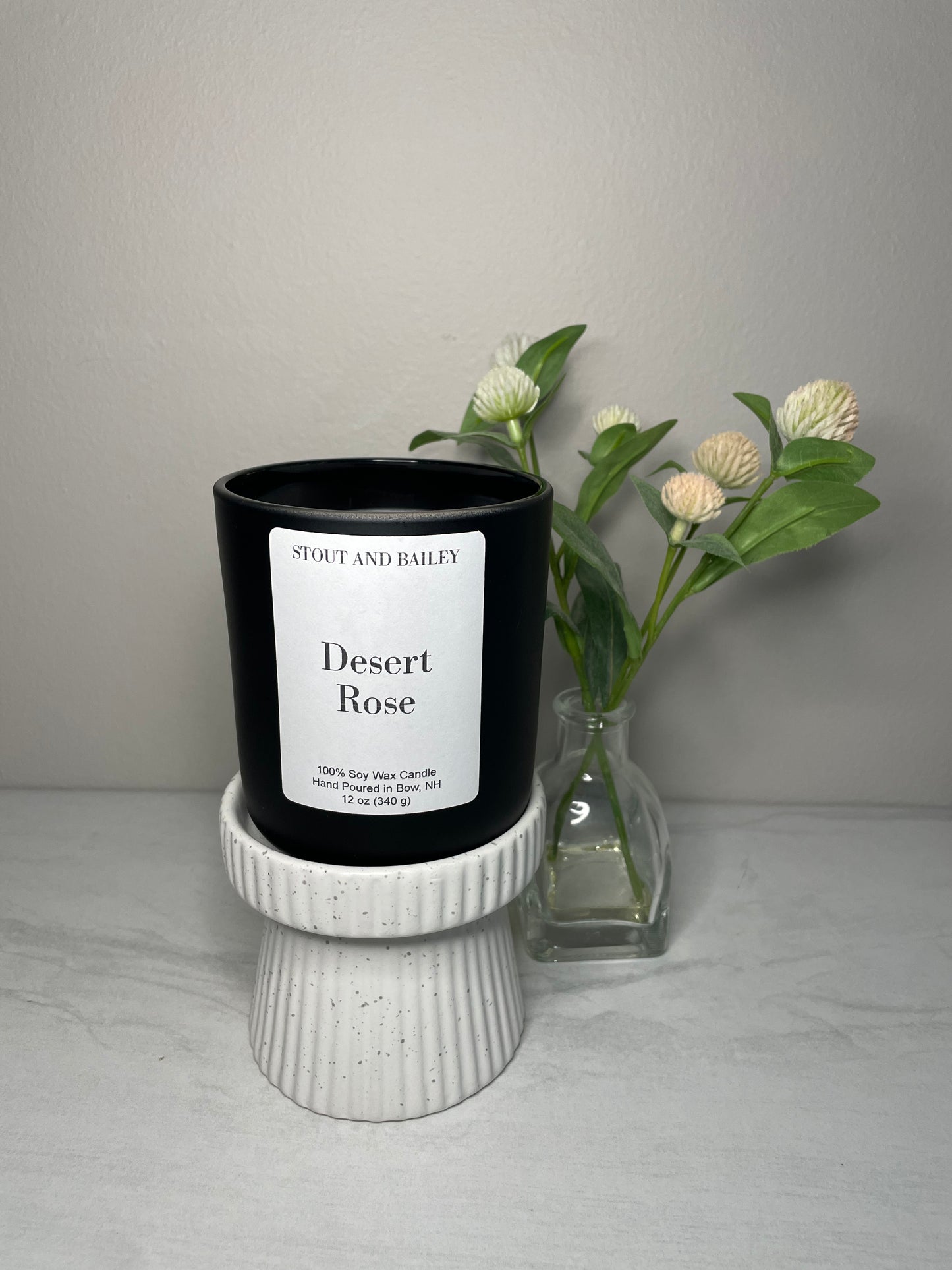 Desert Rose 12 oz Wood Wick Soy Candle