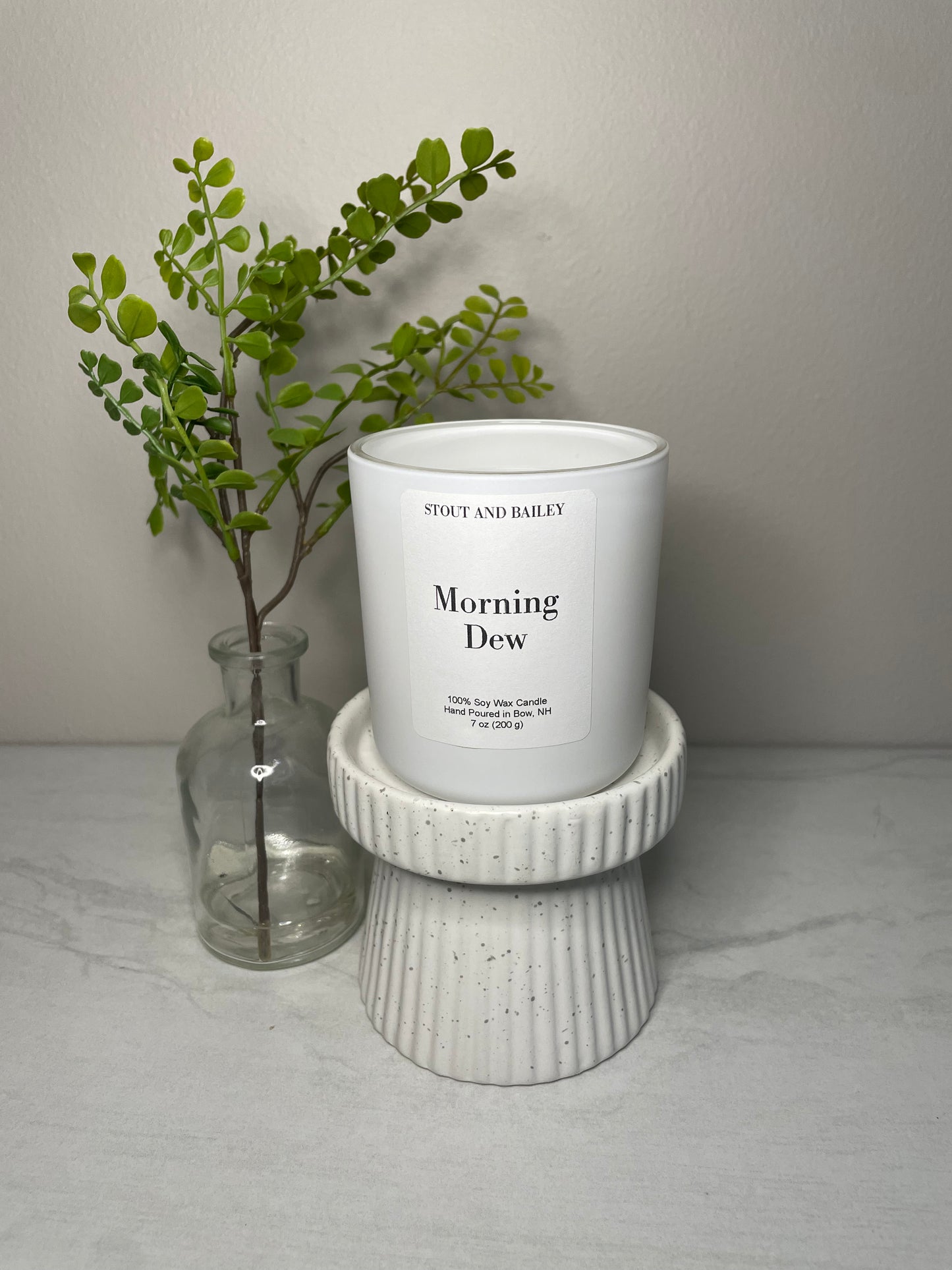 Morning Dew 7 oz Wood Wick Soy Candle