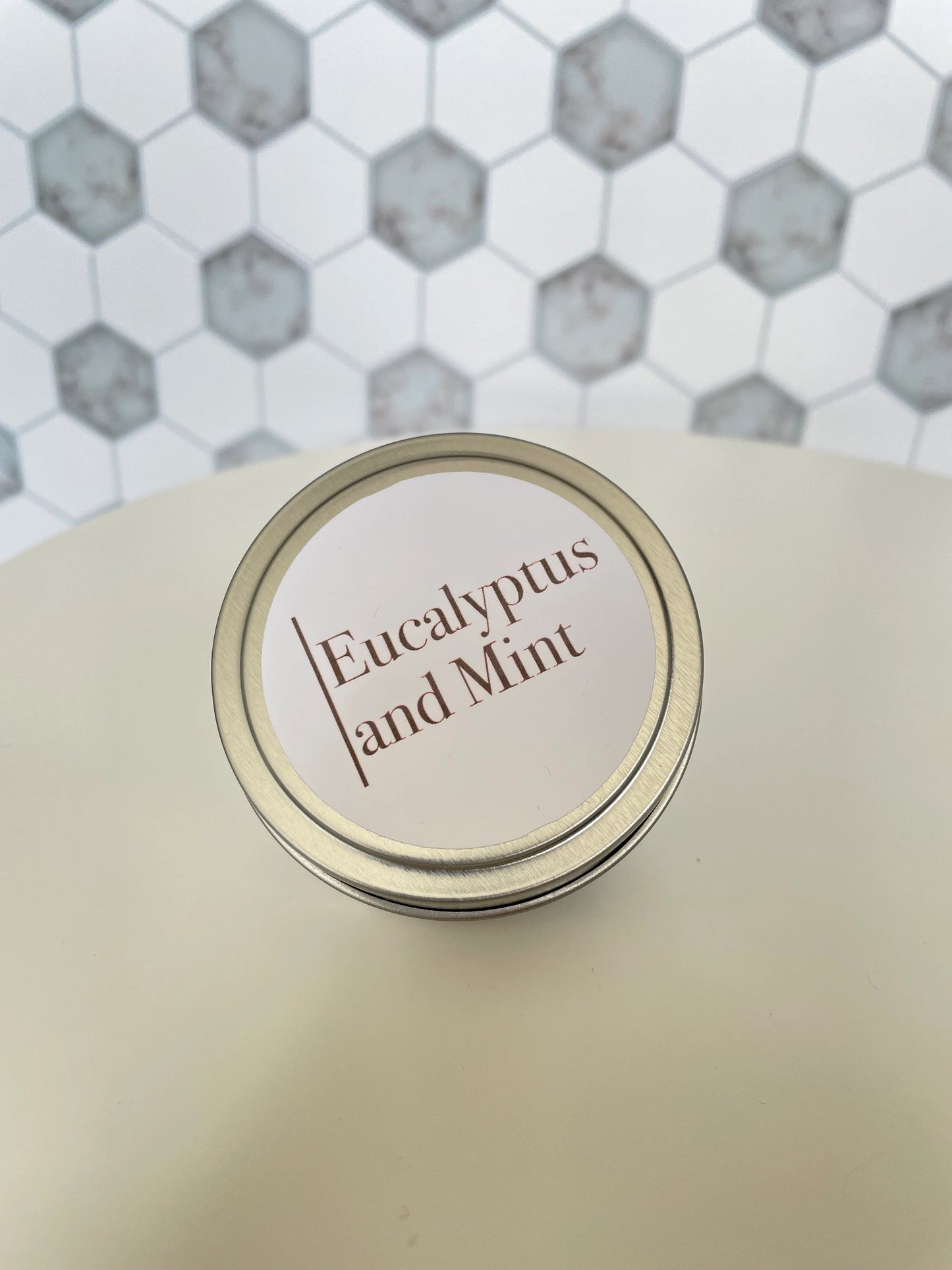 Eucalyptus Mint Soy Candle 3.5 oz Tin
