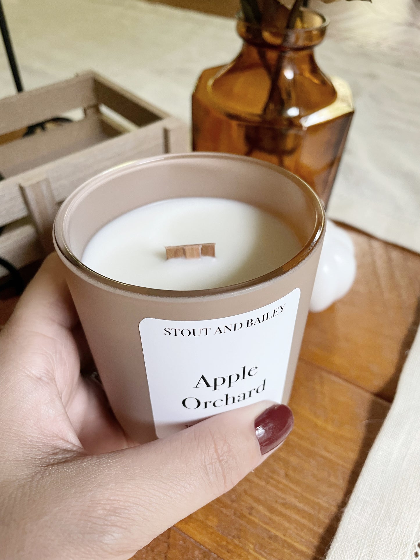 Apple Orchard 7 oz Wood Wick Soy Candle