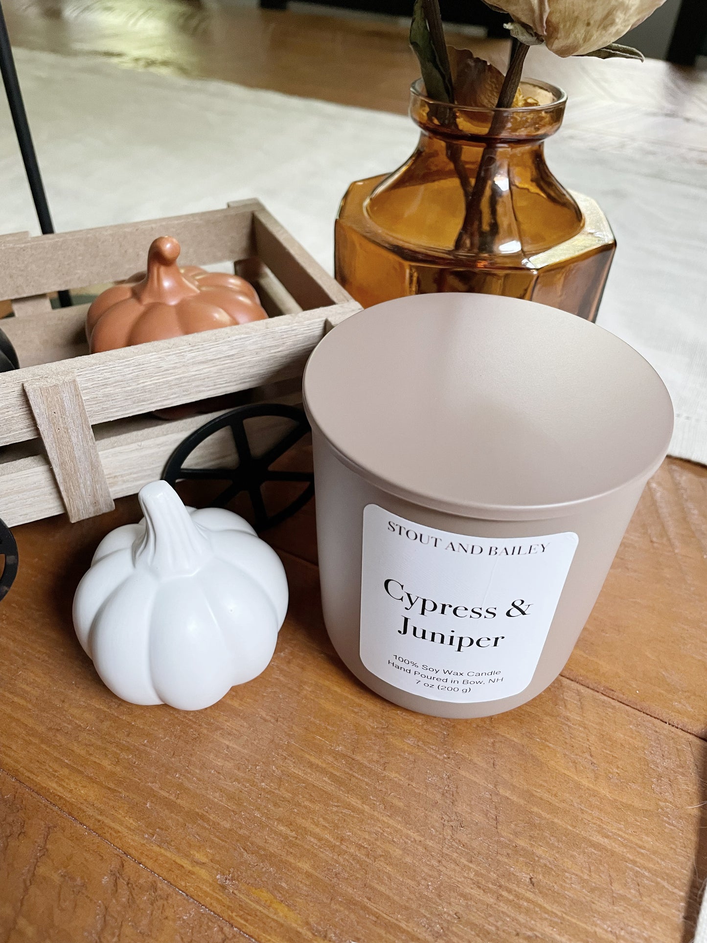 Cypress & Juniper 7 oz Wood Wick Soy Candle