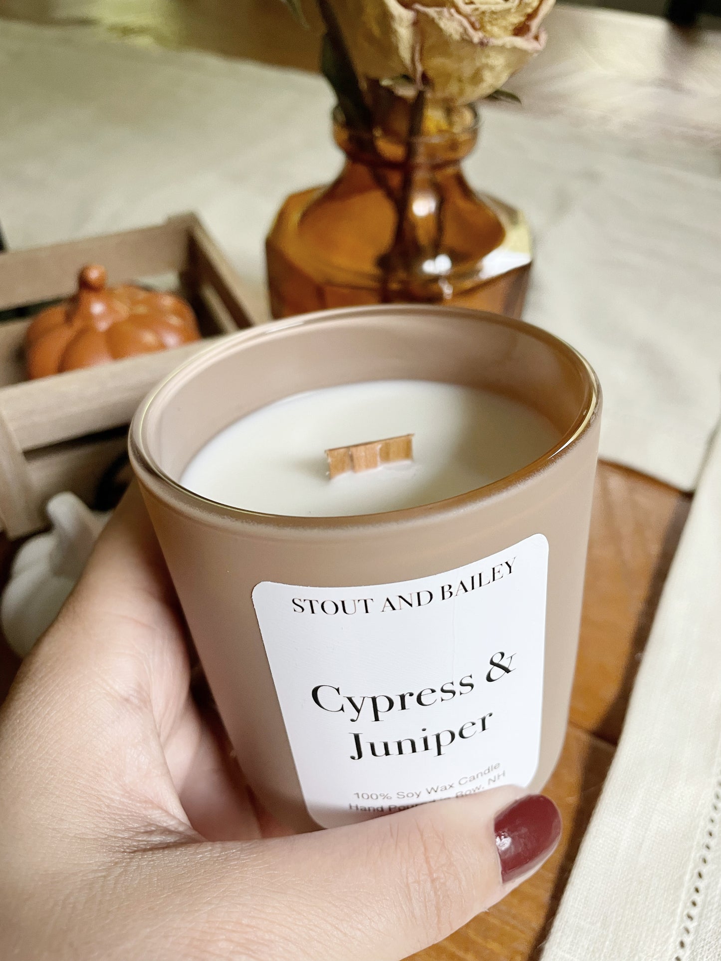 Cypress & Juniper 7 oz Wood Wick Soy Candle