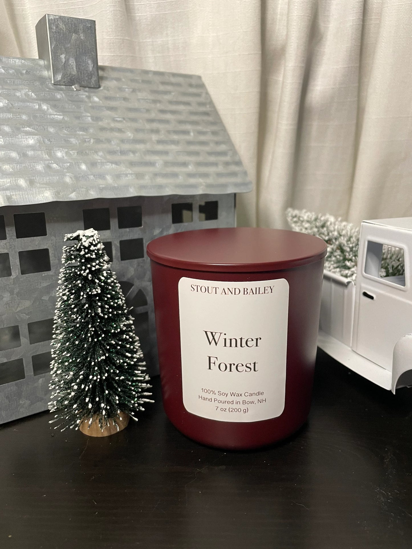 Winter Forest 7 oz Wood Wick Soy Candle