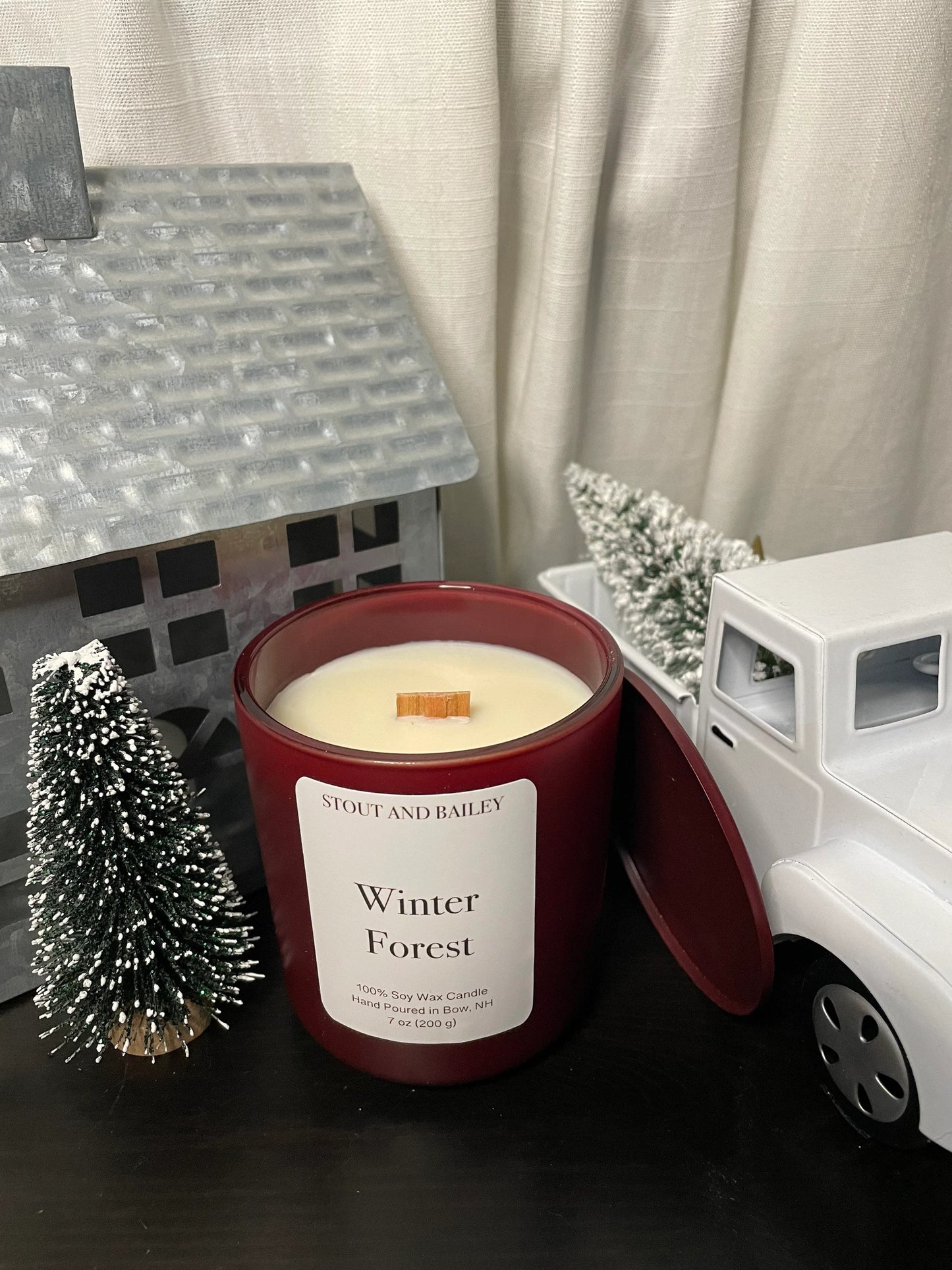 Winter Forest 7 oz Wood Wick Soy Candle