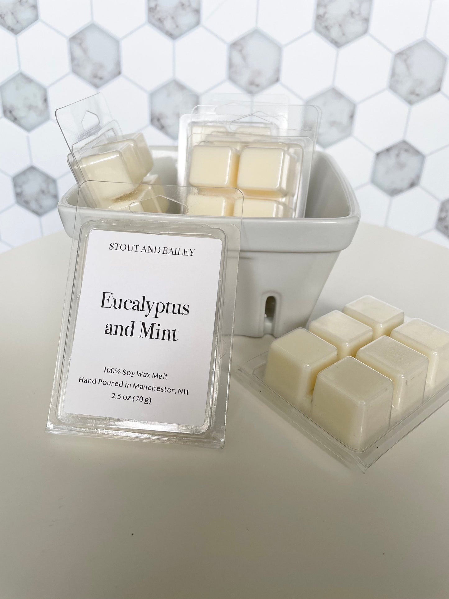 Eucalyptus and Mint Soy Wax Melt | Hand-poured Soy Wax Melt | Spring Wax Melts | 100% Soy Wax Melts | 2.5 oz Wax Melt