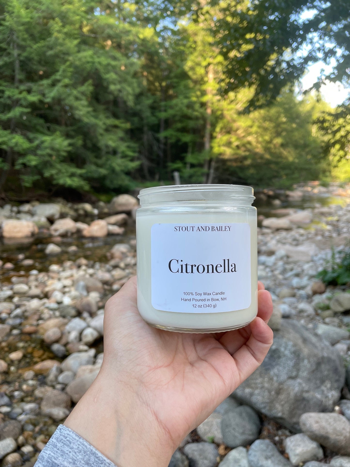 Citronella Soy Candle | Hand-poured Soy Candle | Bug Repellent Soy Candle | 100% Soy Wax Candle