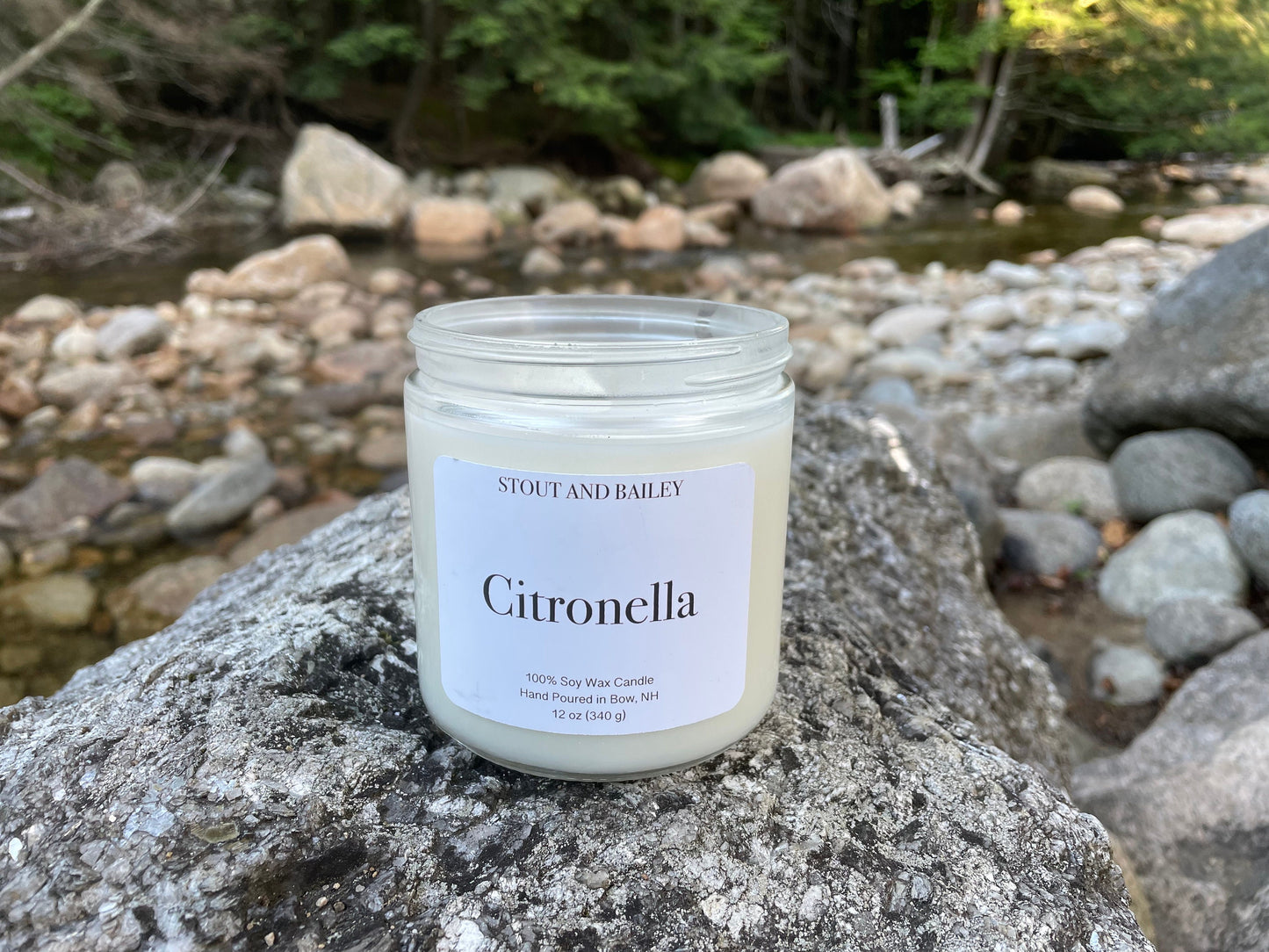 Citronella Soy Candle | Hand-poured Soy Candle | Bug Repellent Soy Candle | 100% Soy Wax Candle