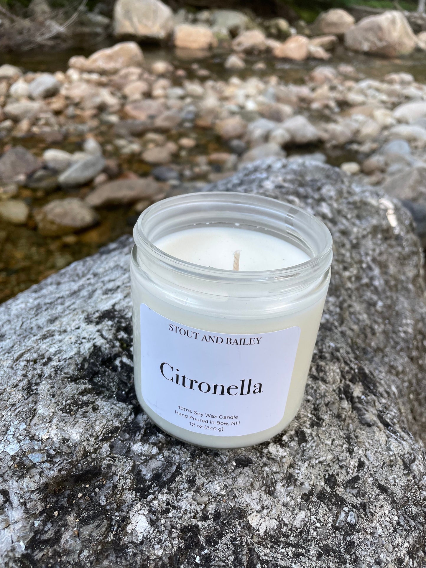 Citronella Soy Candle | Hand-poured Soy Candle | Bug Repellent Soy Candle | 100% Soy Wax Candle