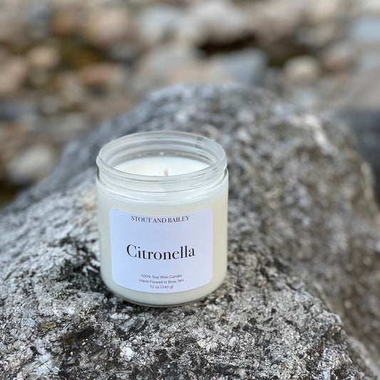 Citronella Soy Candle | Hand-poured Soy Candle | Bug Repellent Soy Candle | 100% Soy Wax Candle