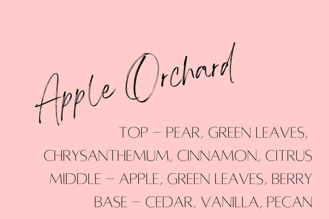 Apple Orchard 12 oz Wood Wick Soy Candle | Hand-Poured Soy Candle | Crackling Wood Wick Fall Scented Candle | 100% Soy Wax Candle