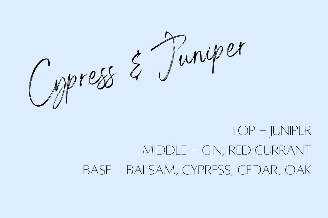 Cypress & Juniper 12 oz Wood Wick Soy Candle | Hand-Poured Soy Candle | Crackling Wood Wick Fall Scented Candle | 100% Soy Wax Candle