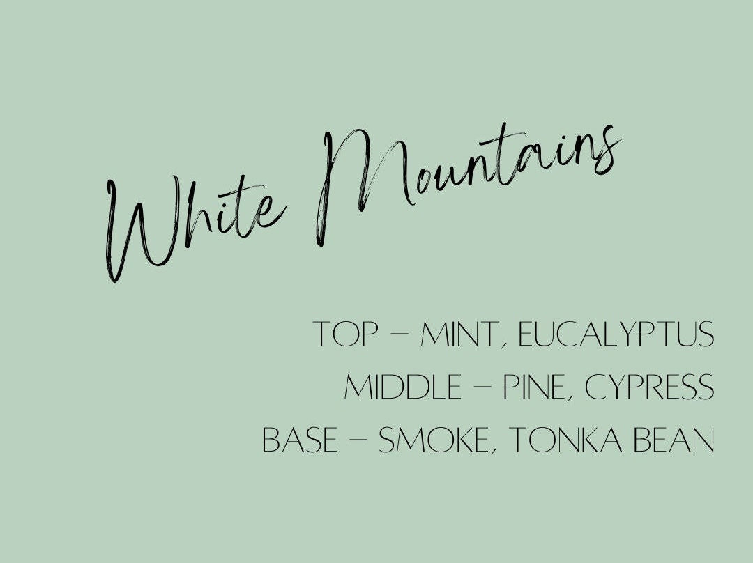 White Mountains Soy Wax Melt | Hand-poured Soy Wax Melt | Fall Wax Melts | 100% Soy Wax Melts | 2.5 oz Wax Melt