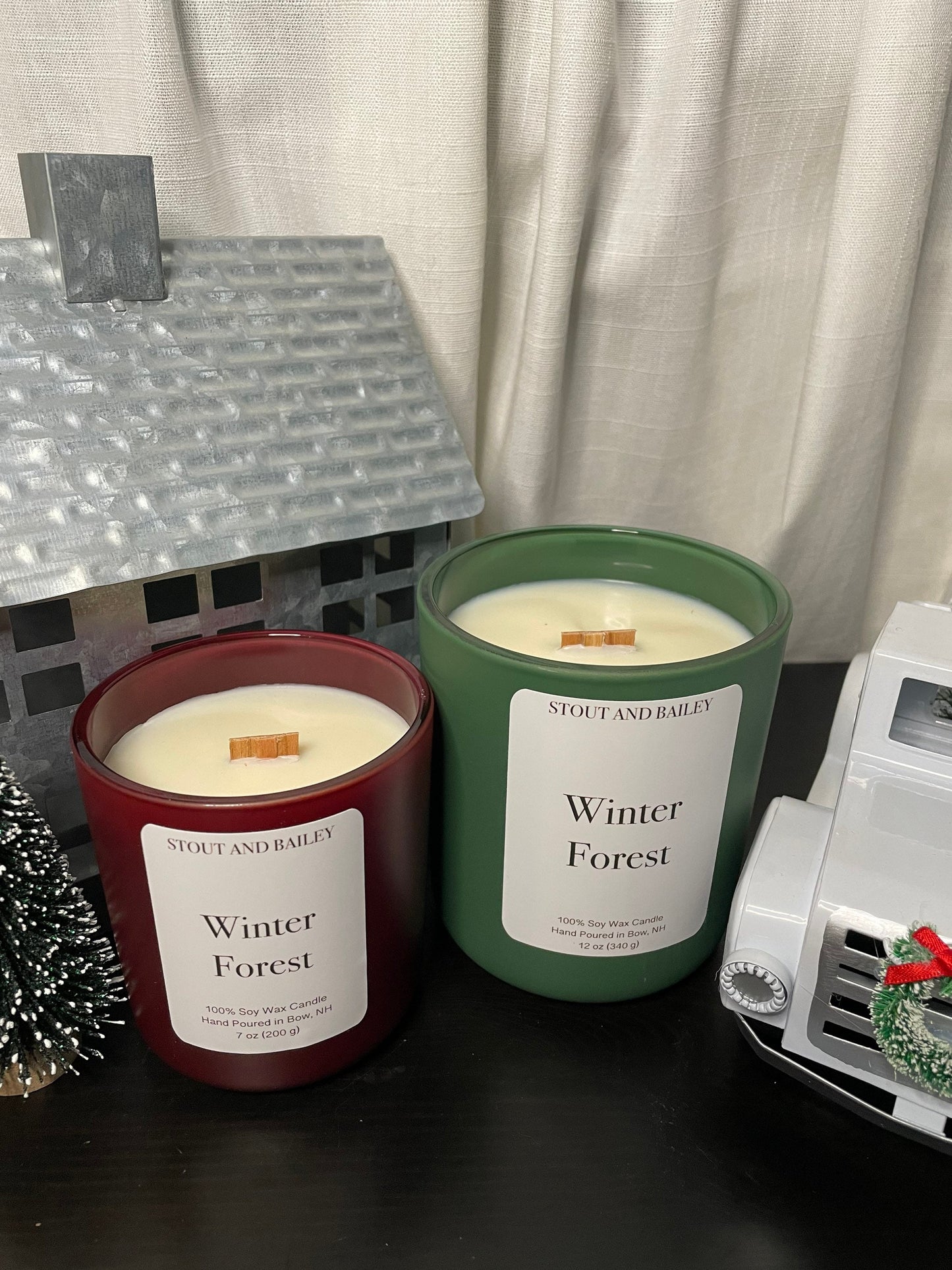 Winter Forest 12 oz Wood Wick Soy Candle