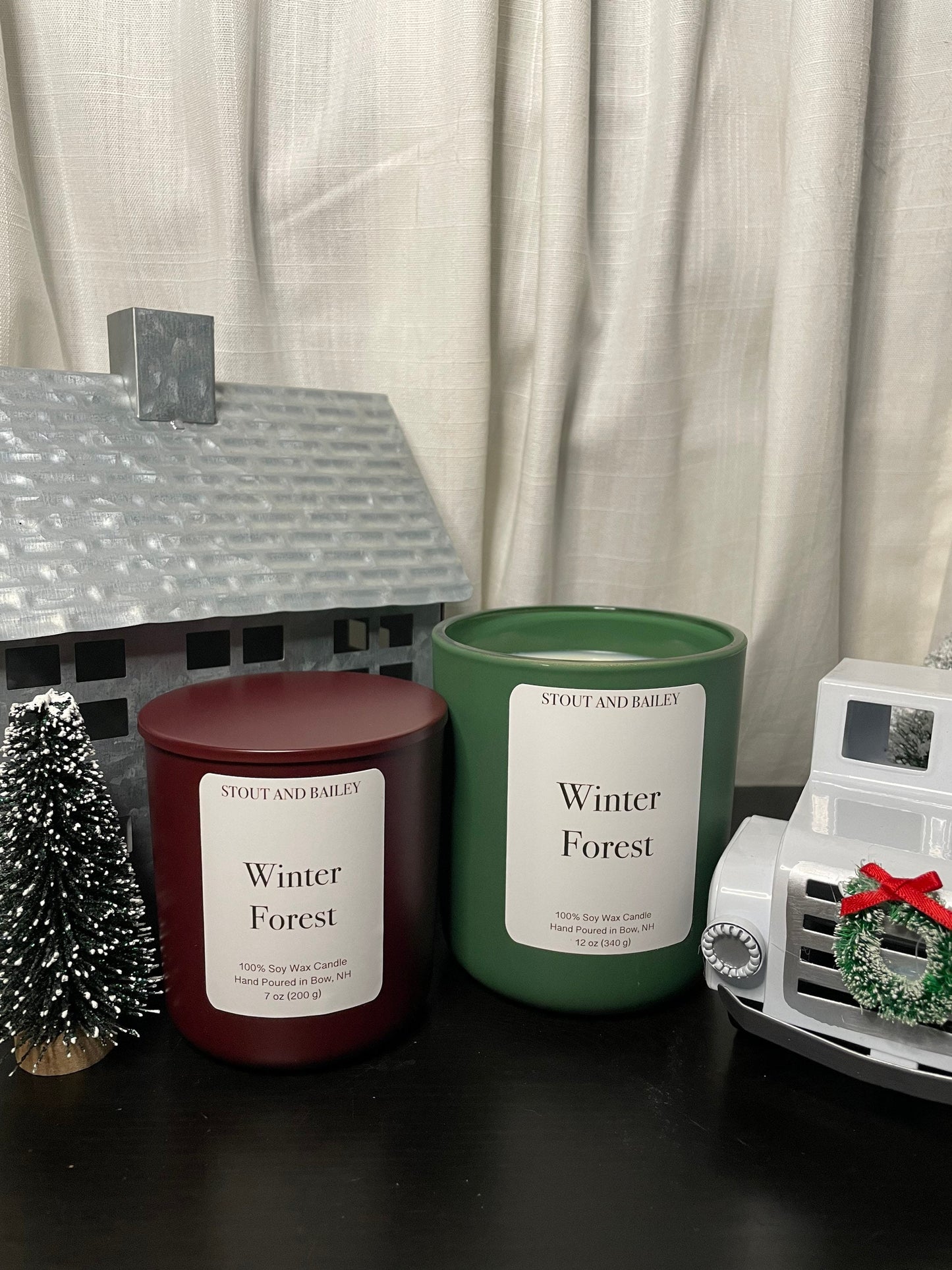 Winter Forest 12 oz Wood Wick Soy Candle