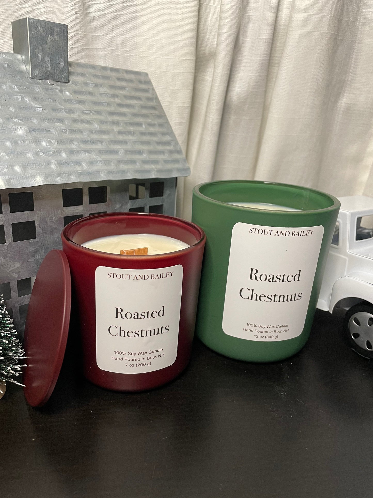 Roasted Chestnuts 7 oz Wood Wick Soy Candle