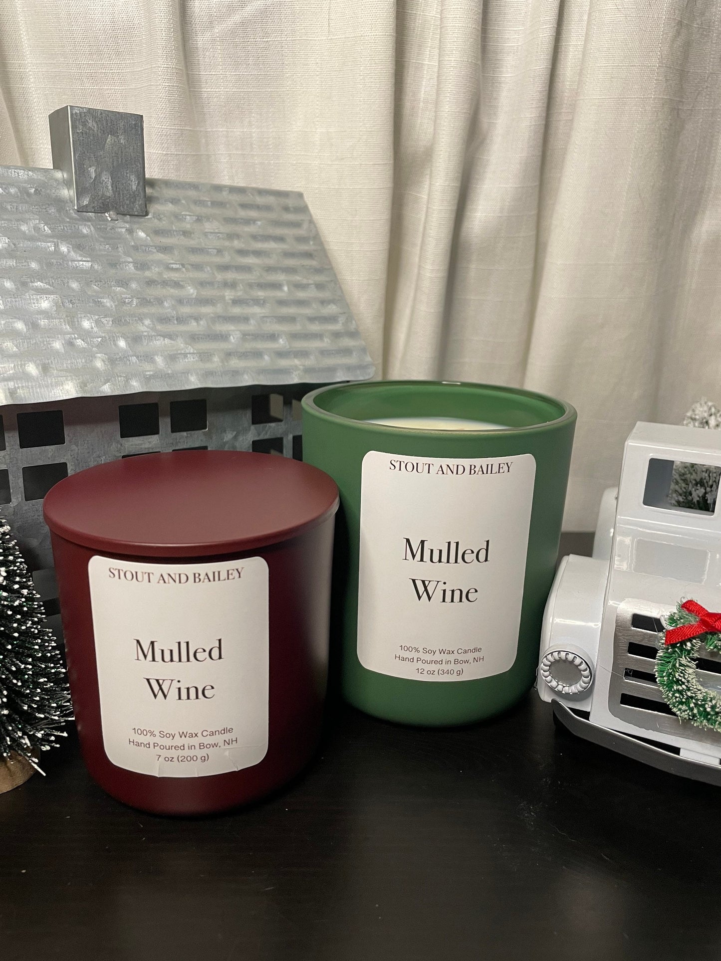 Mulled Wine 12 oz Wood Wick Soy Candle