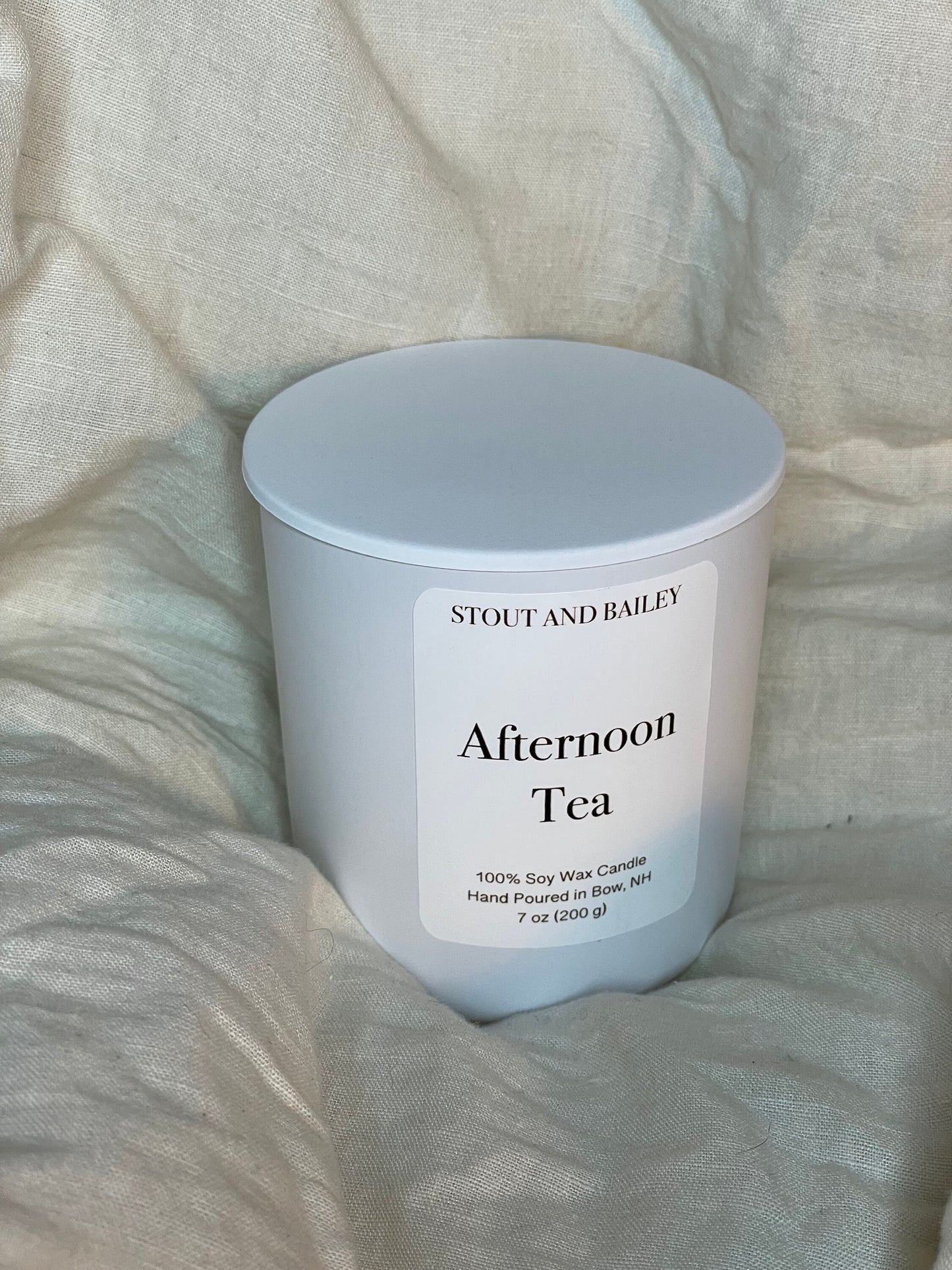 Afternoon Tea Wood Wick Soy Candle | 7 oz Hand-poured Wood Wick Soy Candle | Spring Candle | 100% Soy Wax Candle | Crackling Wood Wick