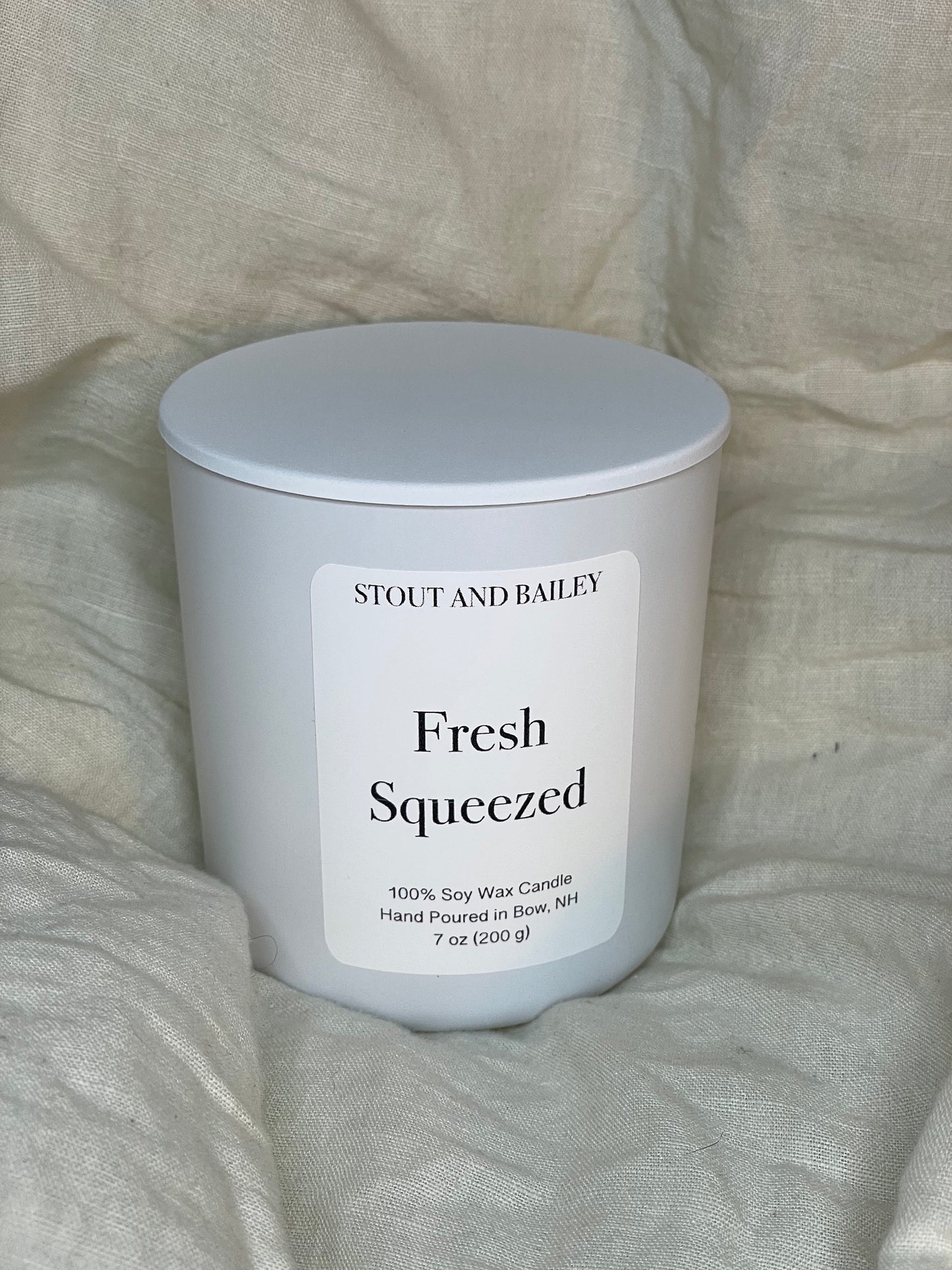 Fresh Squeezed Wood Wick Soy Candle | 7 oz Hand-poured Wood Wick Soy Candle | Spring Candle | 100% Soy Wax Candle | Crackling Wood Wick