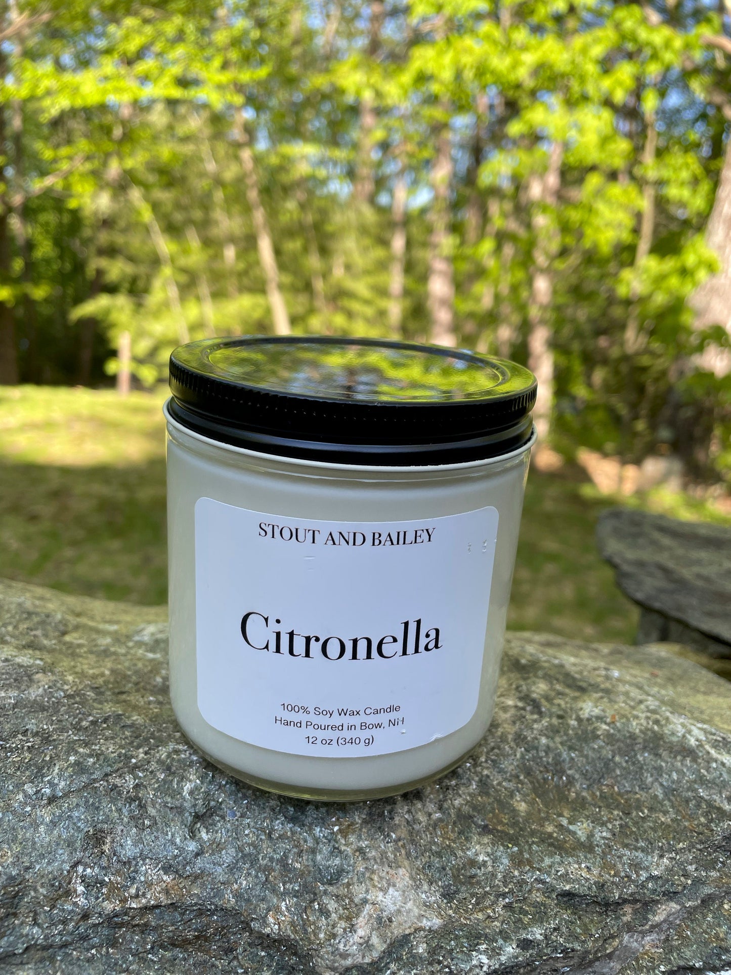 Citronella Soy Candle | Hand-poured Soy Candle | Bug Repellent Soy Candle | 100% Soy Wax Candle