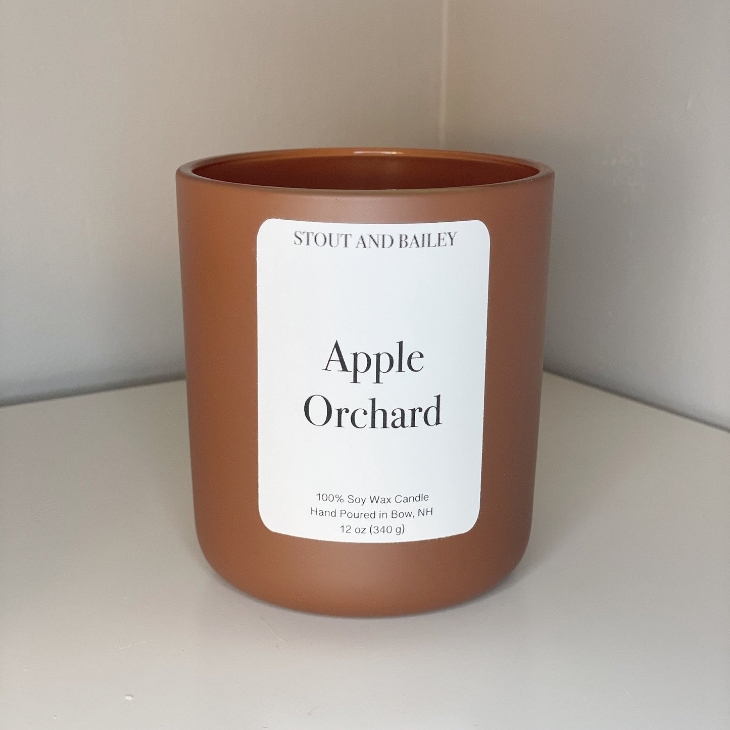 Apple Orchard 12 oz Wood Wick Soy Candle | Hand-Poured Soy Candle | Crackling Wood Wick Fall Scented Candle | 100% Soy Wax Candle