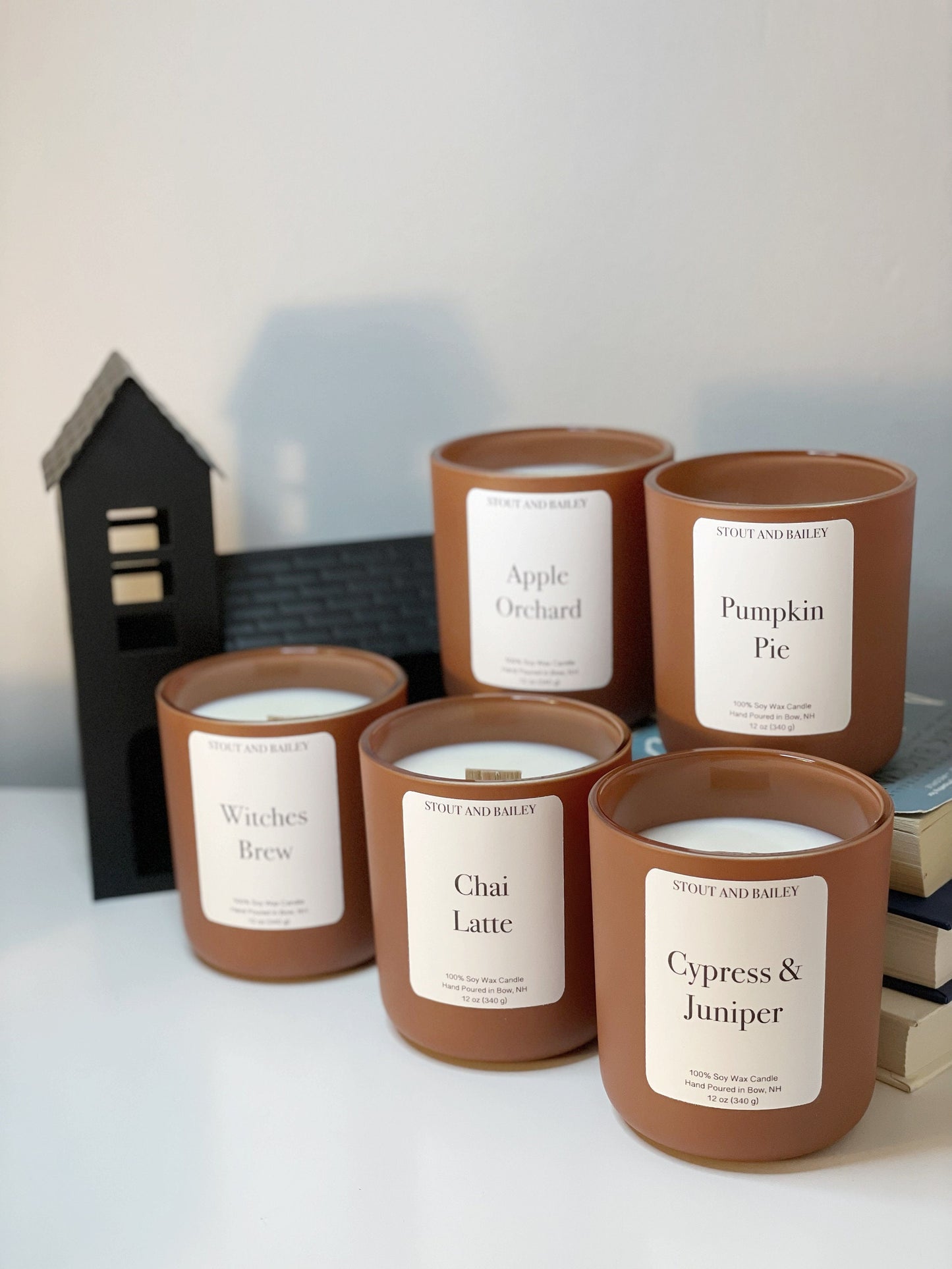 Pumpkin Pie 12 oz Wood Wick Soy Candle | Hand-Poured Soy Candle | Crackling Wood Wick Fall Scented Candle | 100% Soy Wax Candle