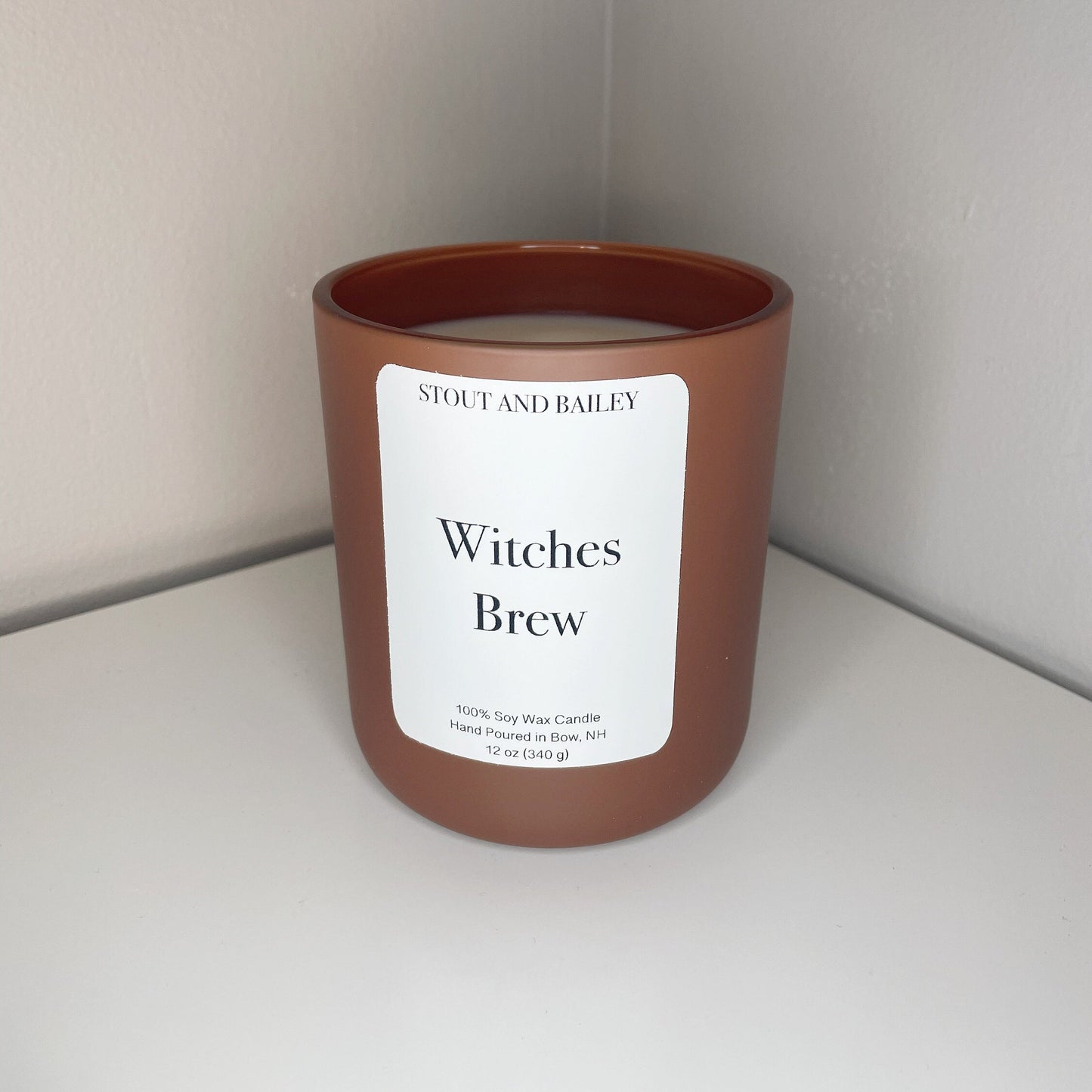 Witches Brew 12 oz Wood Wick Soy Candle | Hand-Poured Soy Candle | Crackling Wood Wick Fall Scented Candle | 100% Soy Wax Candle