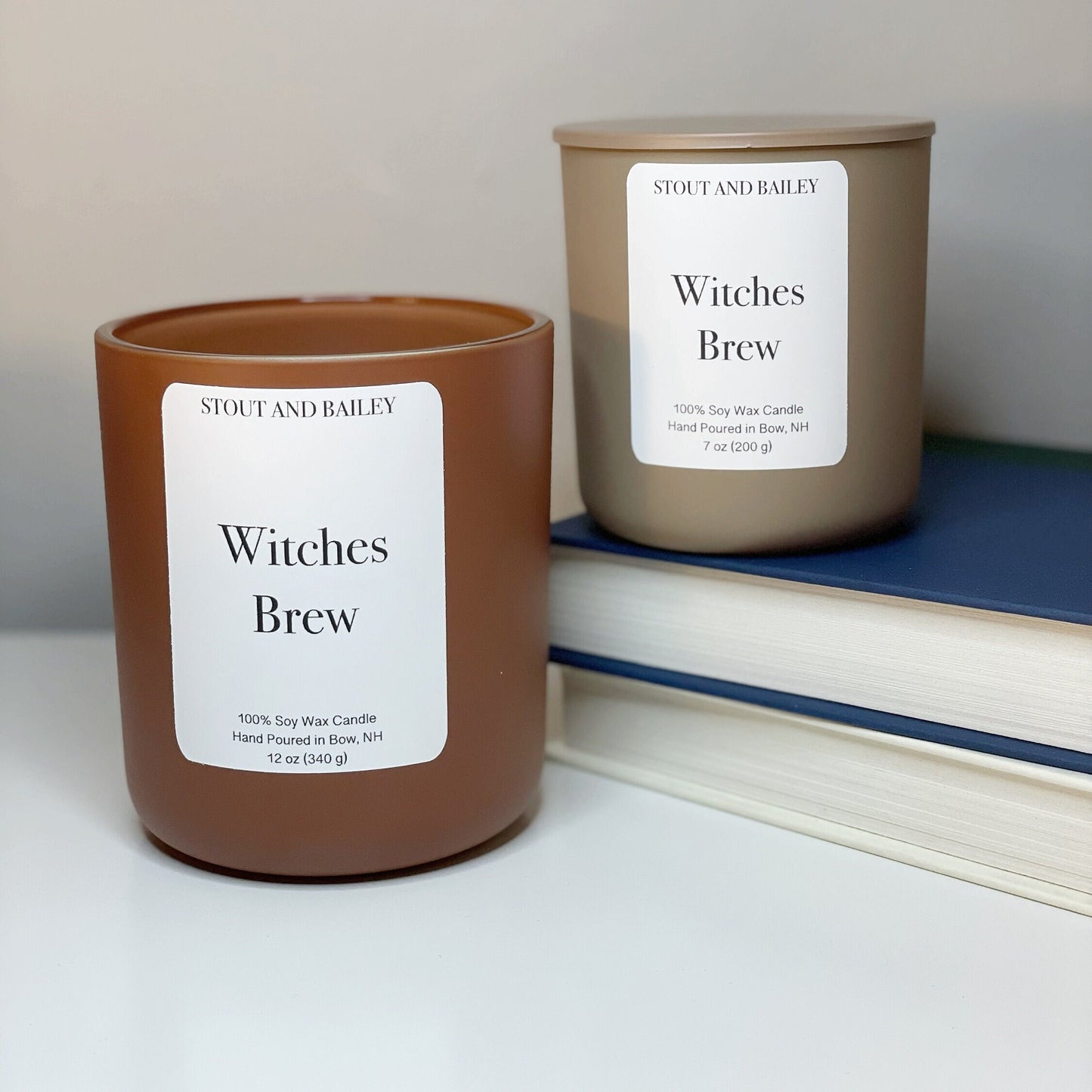 Witches Brew 12 oz Wood Wick Soy Candle | Hand-Poured Soy Candle | Crackling Wood Wick Fall Scented Candle | 100% Soy Wax Candle